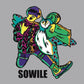 sowile 12.4oz 裏起毛 Smiley person クルーネックトレーナー